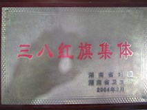 2004年湖南省婦聯(lián)、湖南省衛(wèi)生廳授牌