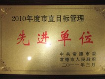 2010年中共常德市委、常德市人民政府授牌